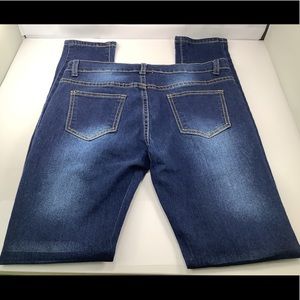 Jeans Womens Distressed Skinny Dark Blue Stretch Jeans S